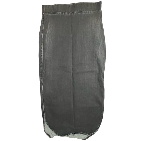Frank and Eileen Double Slit Denim Skirt - Picture 1 of 8
